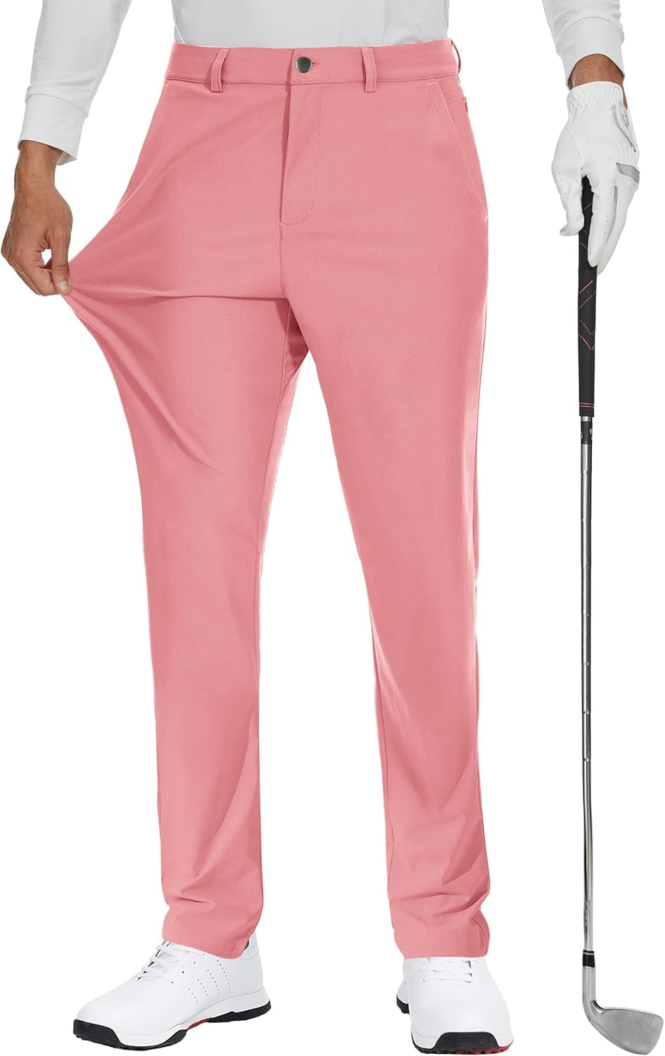 Elevate Your Game with JWM Men's Stretch Golf Dress Pants - Comfortable, Quick-Dry, Lightweight Trousers with 5 Pockets for Work and Play