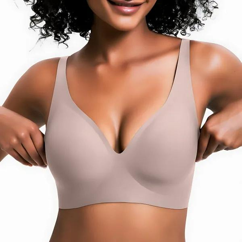 Experience Ultimate Comfort with VRCOMFY Jelly Wireless Bras - Your Go-To Everyday Essential for Style and Support
