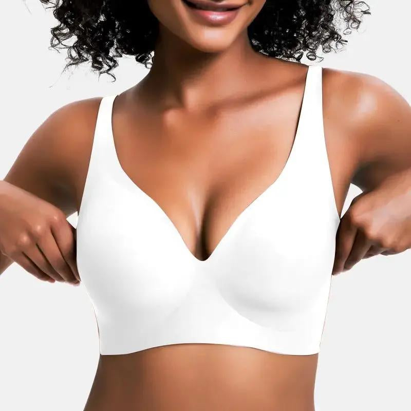 Experience Ultimate Comfort with VRCOMFY Jelly Wireless Bras - Your Go-To Everyday Essential for Style and Support