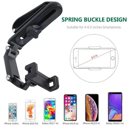 Revolutionary 1080° Multi-Function Sun Visor Phone Holder - Universal 360° Rotating Car Accessory for Ultimate Convenience