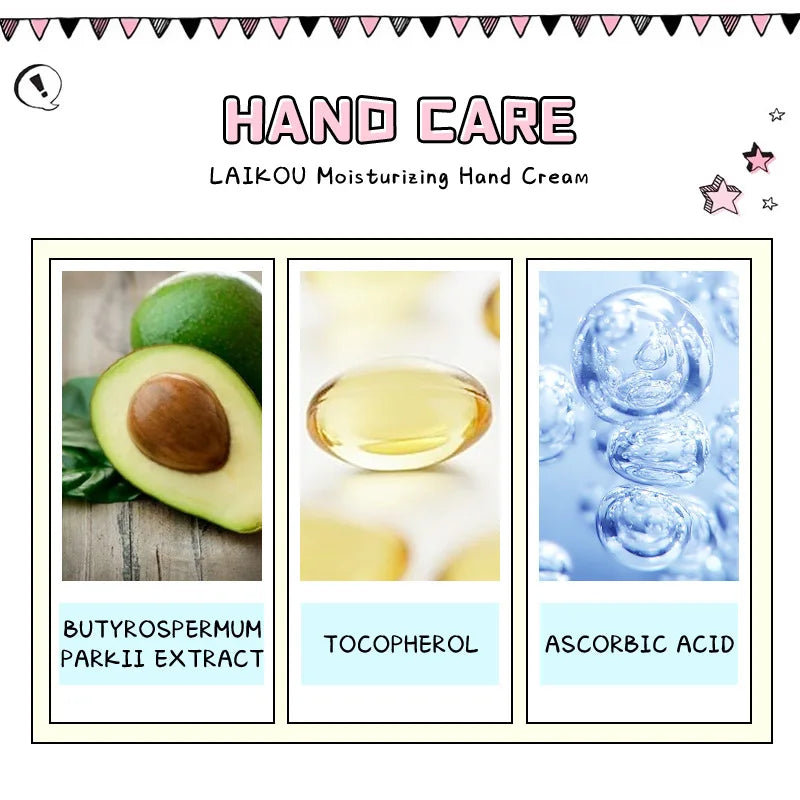 Laikou Moisturizing Hand Cream 50Ml Hydrating Handcream Hand Skin Care Nourishing Beauty Hands Skin Care Products