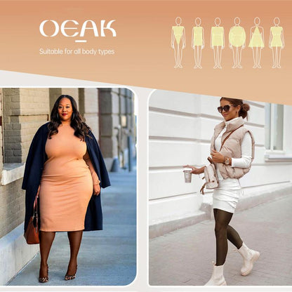 Stay Cozy and Stylish with OEAK Women's Fleece Lined High Waisted Leggings - Perfect for Any Season!