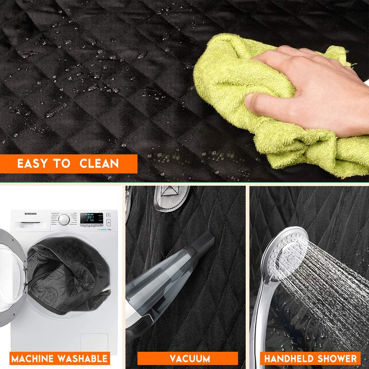 Paw-some Dog Car Seat Cover: Keep Your Ride Fur-tastic and Mess-Free with Our Waterproof, Non-Slip Back Seat Protector - Perfect for Pups and Tiny Humans!