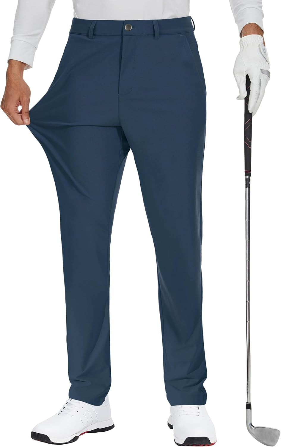 Elevate Your Game with JWM Men's Stretch Golf Dress Pants - Comfortable, Quick-Dry, Lightweight Trousers with 5 Pockets for Work and Play