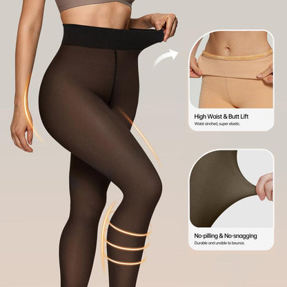 Stay Cozy and Stylish with OEAK Women's Fleece Lined High Waisted Leggings - Perfect for Any Season!