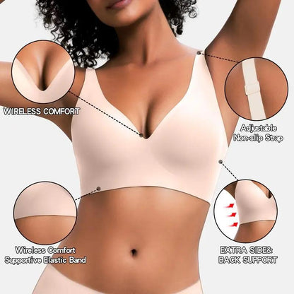 Experience Ultimate Comfort with VRCOMFY Jelly Wireless Bras - Your Go-To Everyday Essential for Style and Support