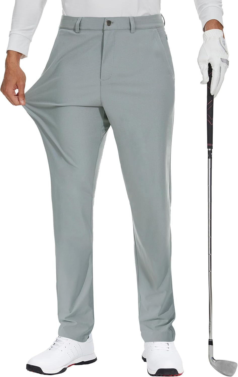 Elevate Your Game with JWM Men's Stretch Golf Dress Pants - Comfortable, Quick-Dry, Lightweight Trousers with 5 Pockets for Work and Play