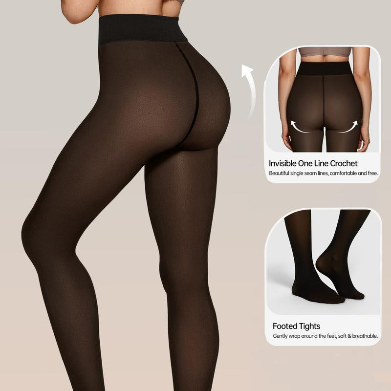 Stay Cozy and Stylish with OEAK Women's Fleece Lined High Waisted Leggings - Perfect for Any Season!