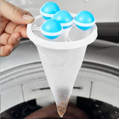 Effortless Laundry Care: Universal Washing Machine Filter Net Bag for Hair Removal and Hygiene