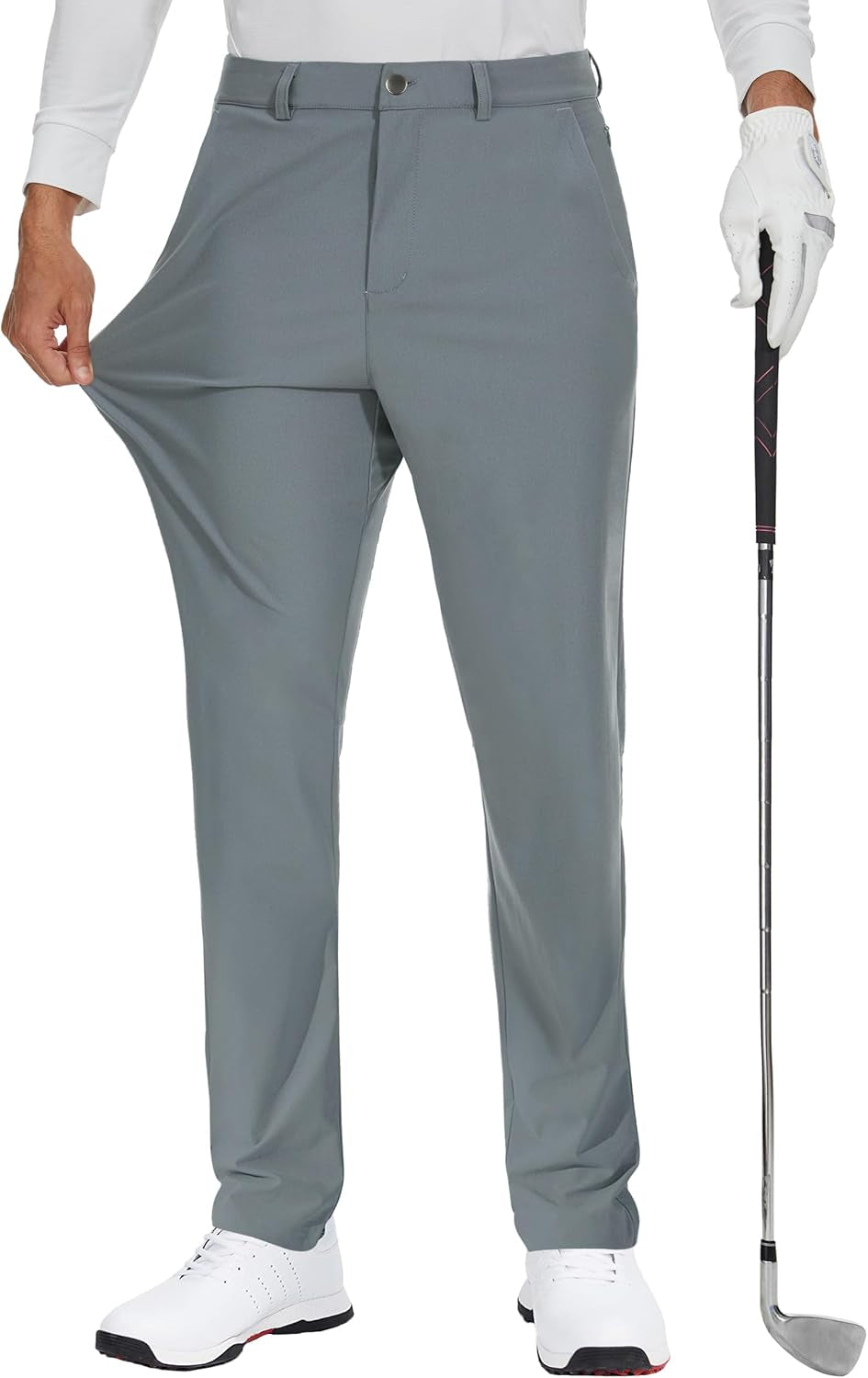 Elevate Your Game with JWM Men's Stretch Golf Dress Pants - Comfortable, Quick-Dry, Lightweight Trousers with 5 Pockets for Work and Play
