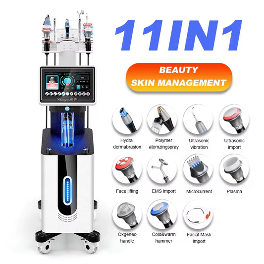 Hot Sell 11 In1 Multifunctional Beauty Instrument Skin Care Device Facial Cleansing Brush Skin Care Machine