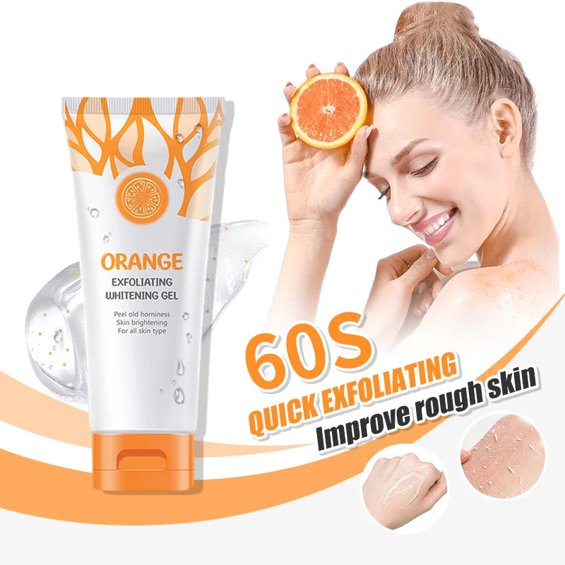 Revitalize Your Skin with Our 50g Orange Exfoliating Gel - Gentle Dead Skin Remover and Brightening Moisturizer!