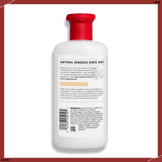 Experience Luxurious Hydration with Thayers Natural Remedies Milky Hydrating Face Toner - Infused with Snow Mushroom & Hyaluronic Acid, 12 fl oz