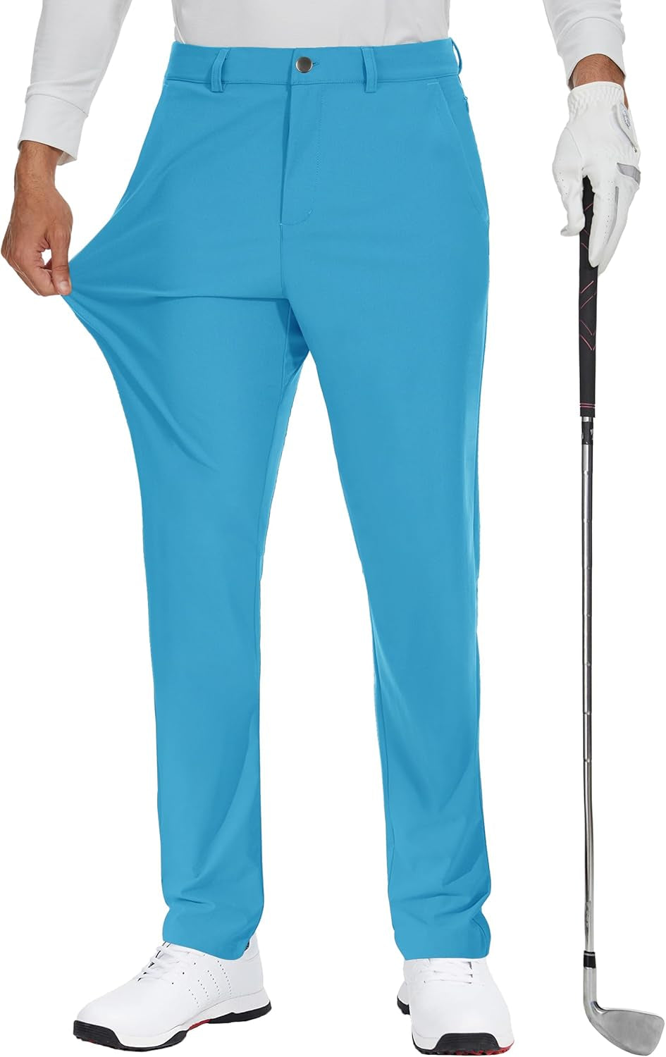Elevate Your Game with JWM Men's Stretch Golf Dress Pants - Comfortable, Quick-Dry, Lightweight Trousers with 5 Pockets for Work and Play