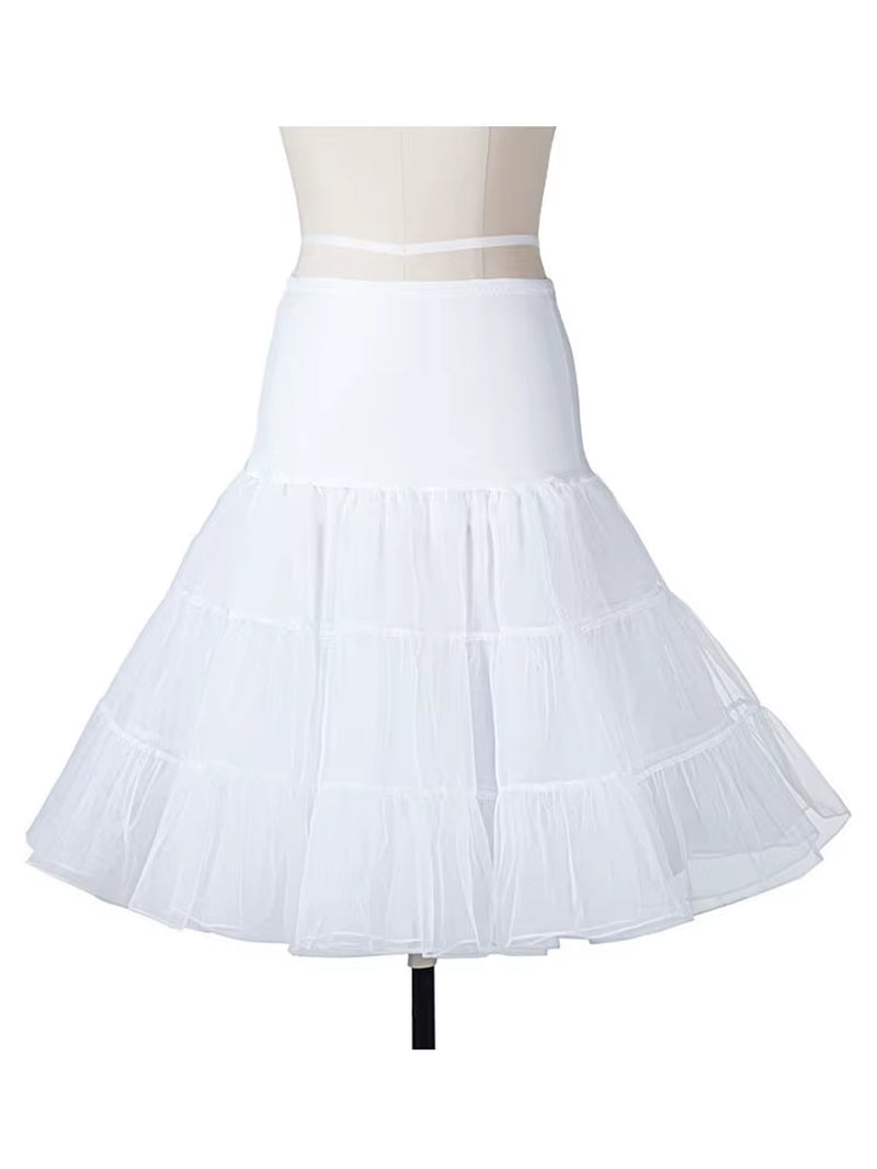 Chic Vintage 50s & 60s Swing Dress - Perfect for Summer Parties with Spaghetti Straps and Polka Dots