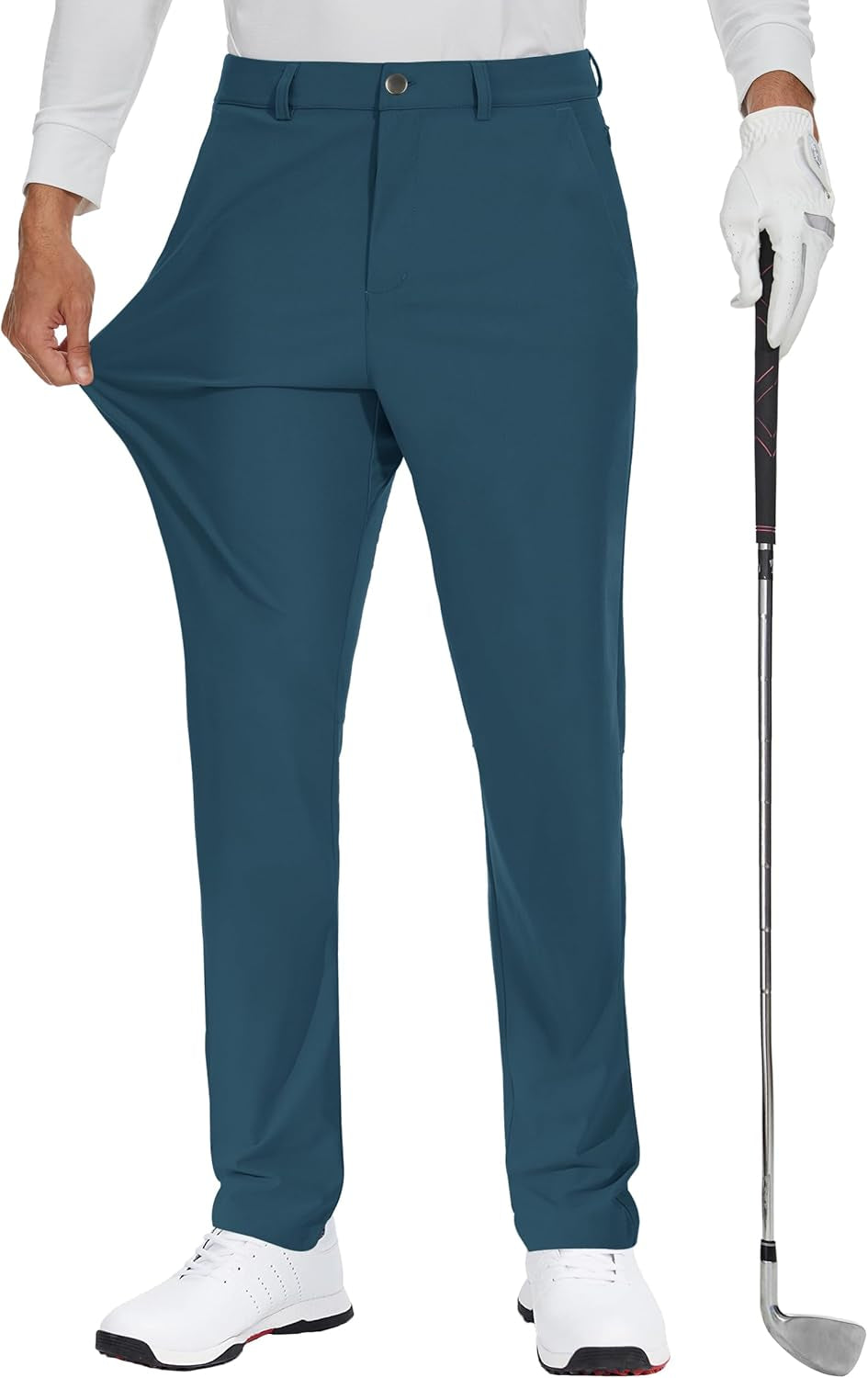 Elevate Your Game with JWM Men's Stretch Golf Dress Pants - Comfortable, Quick-Dry, Lightweight Trousers with 5 Pockets for Work and Play